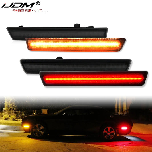 2015-2022 Dodge Challenger Front Amber Rear Red LED Side Marker Light