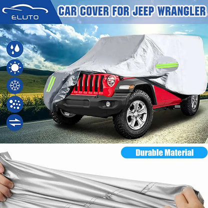 For JEEP Wrangler 2 Door Outdoor Full Car Cover