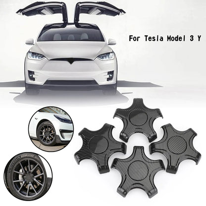 Tesla Model Y/3 4PCS Wheel Center Hub Cap Cover