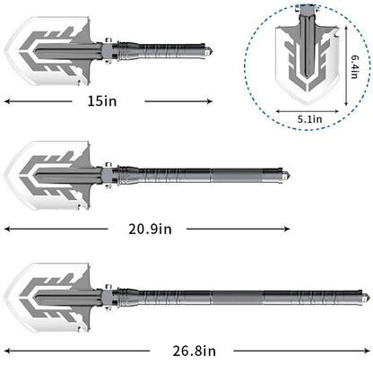 Outdoor Multi-purpose Shovel Garden Tools Folding Military Shovel Camping Defense Security Tools