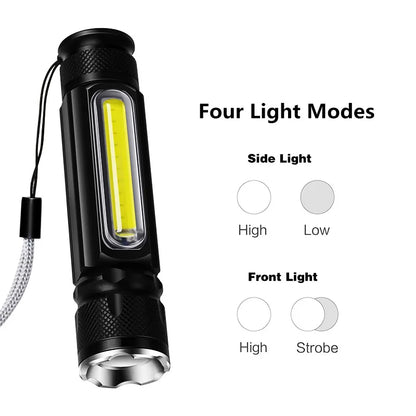 ZK20 Rechargeable Waterproof Tactical Mini LED Flashlight