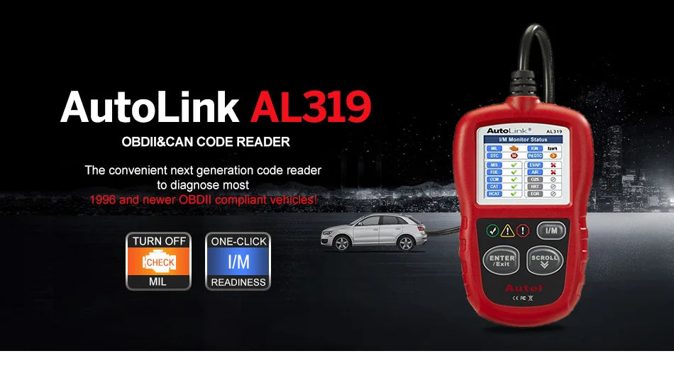 AL319 OBD2 CAN Code Reader