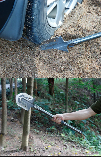 Outdoor Multi-purpose Shovel Garden Tools Folding Military Shovel Camping Defense Security Tools