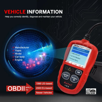 AL319 OBD2 CAN Code Reader