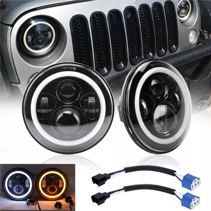 Jeep Led Head Lamp Bulbs High Low Sealed Beam