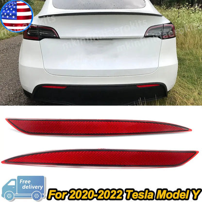 2020-2022 TESLA MODEL Y Rear Bumper Reflector Red Light