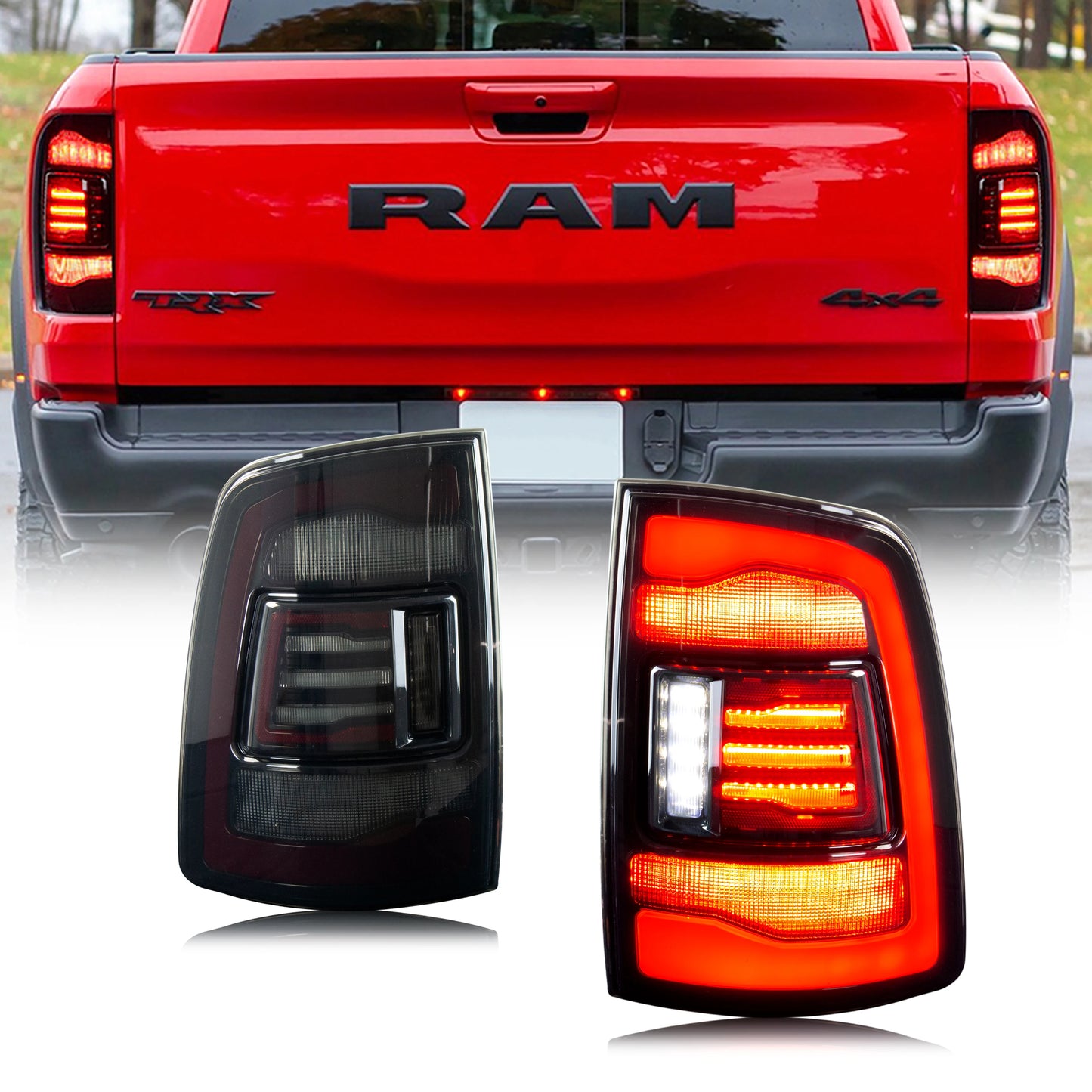 2009-2018 Dodge Ram Tail Light Assembly Smoke