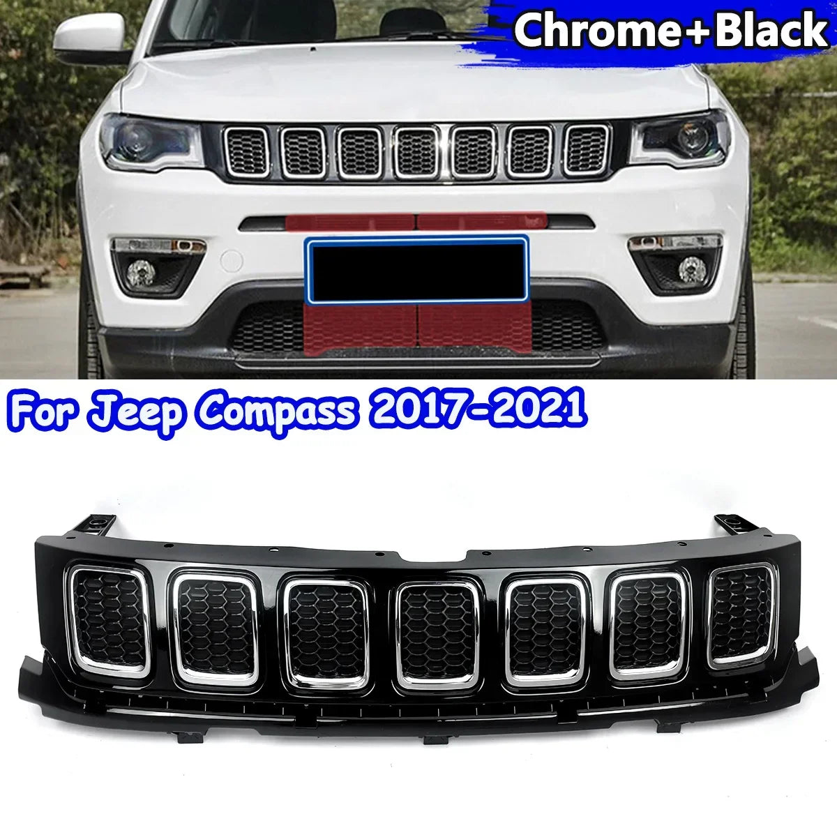 2017-21 Jeep Compass Front Grille Assembly