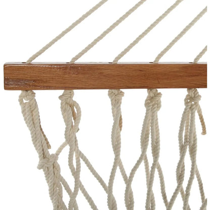 Original Pawleys Island 12OC Original Single Cotton Rope Hammock with Free Extension Chains & Tree Hooks