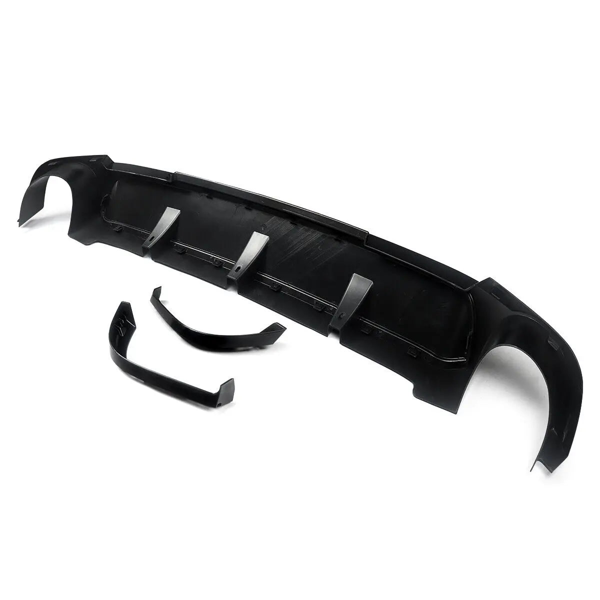 2013 2014 Mustang V6 GT V8 Glossy Black Rear Diffuser