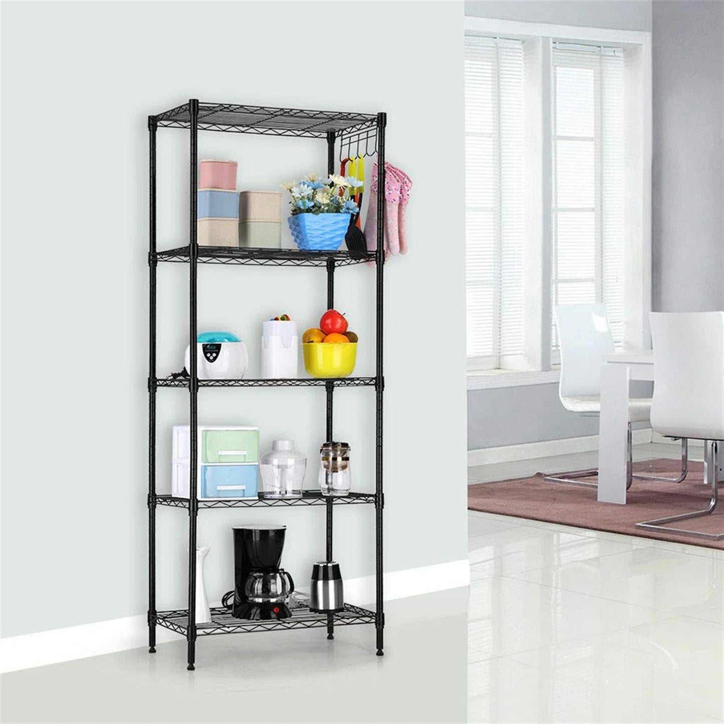 5 Tier Wire Shelf Sorage Rack