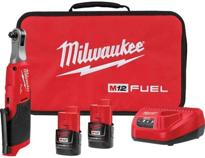 Milwaukee M12 FUEL 3/8" High Speed Cordless Ratchet Kit