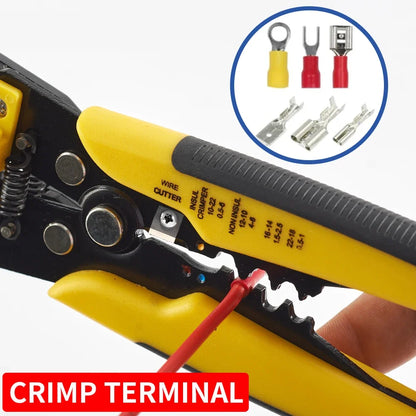 Multifunctional Stripping Crimping Pliers Adjustable Automatic Wire Stripper