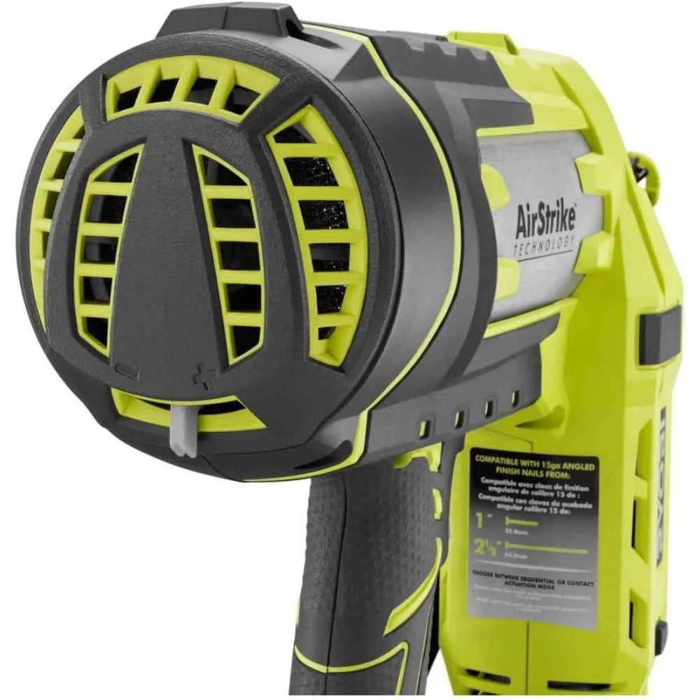 Ryobi P330 18V ONE+ Angled 15 Ga Finish Nailer Battery and Charger Not Included