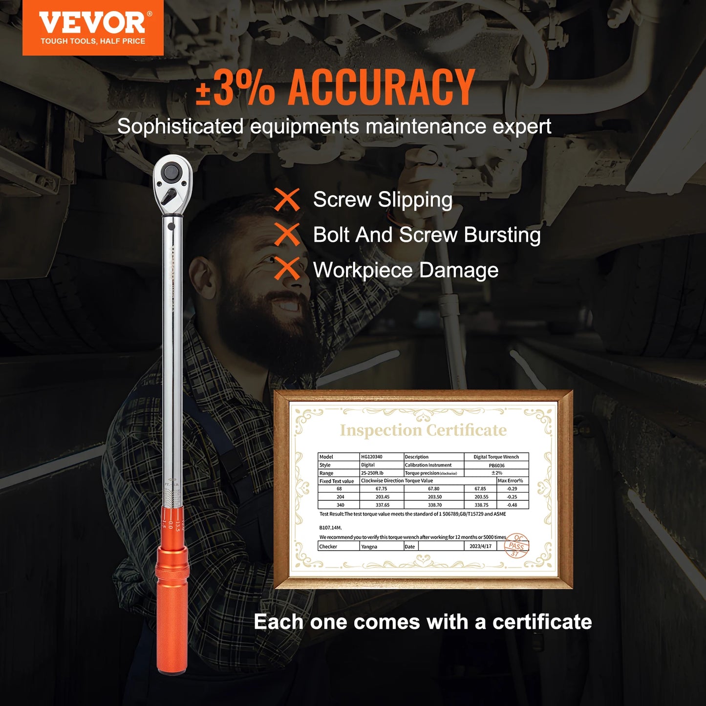 1/2" 1/4" 3/8" Mechanical Torque Wrench Set