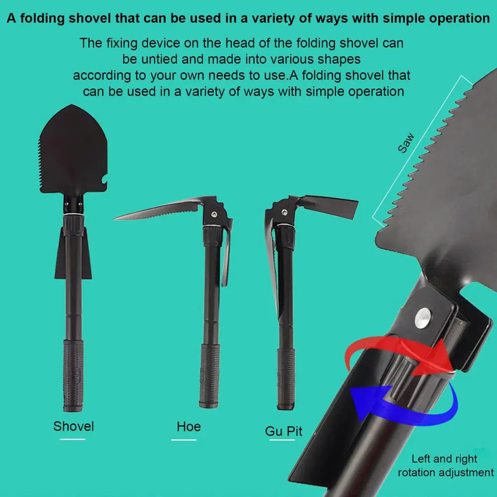 New Folding Survival Shovel With Oxford Cloth Bag