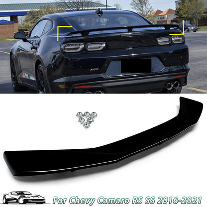 2016-2023 Chevy Camaro RS SS ZL1 ABS Rear Trunk Spoiler Gloss Black