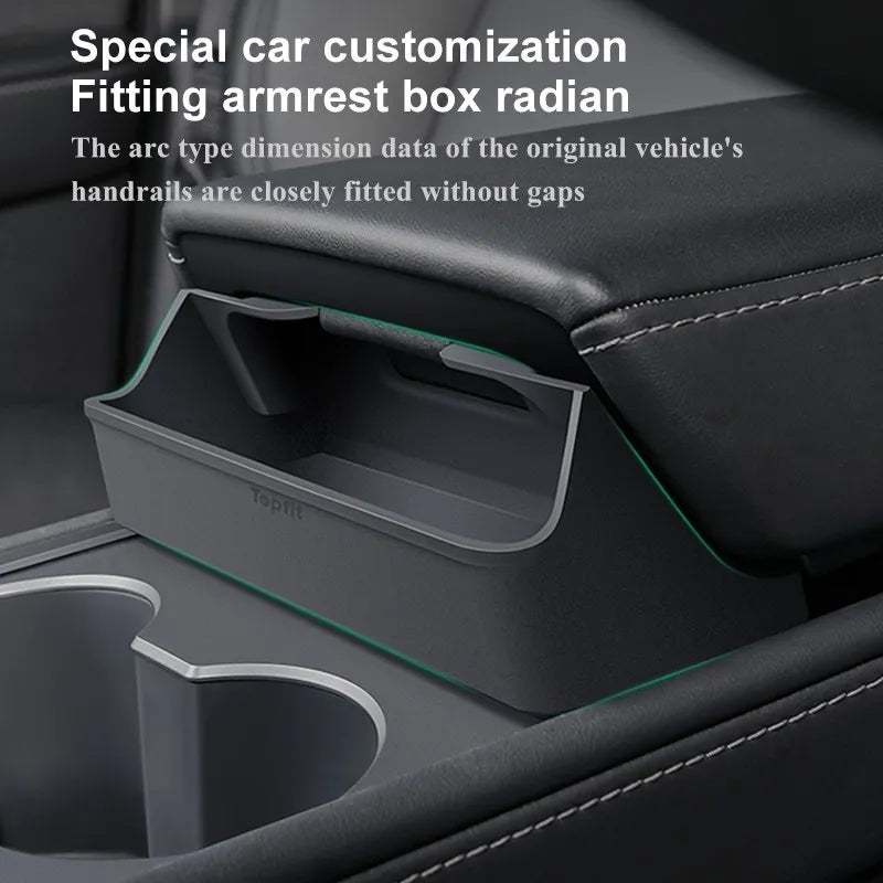 2022 Tesla Model 3/Y Central Control Armrest Glasses Pocket