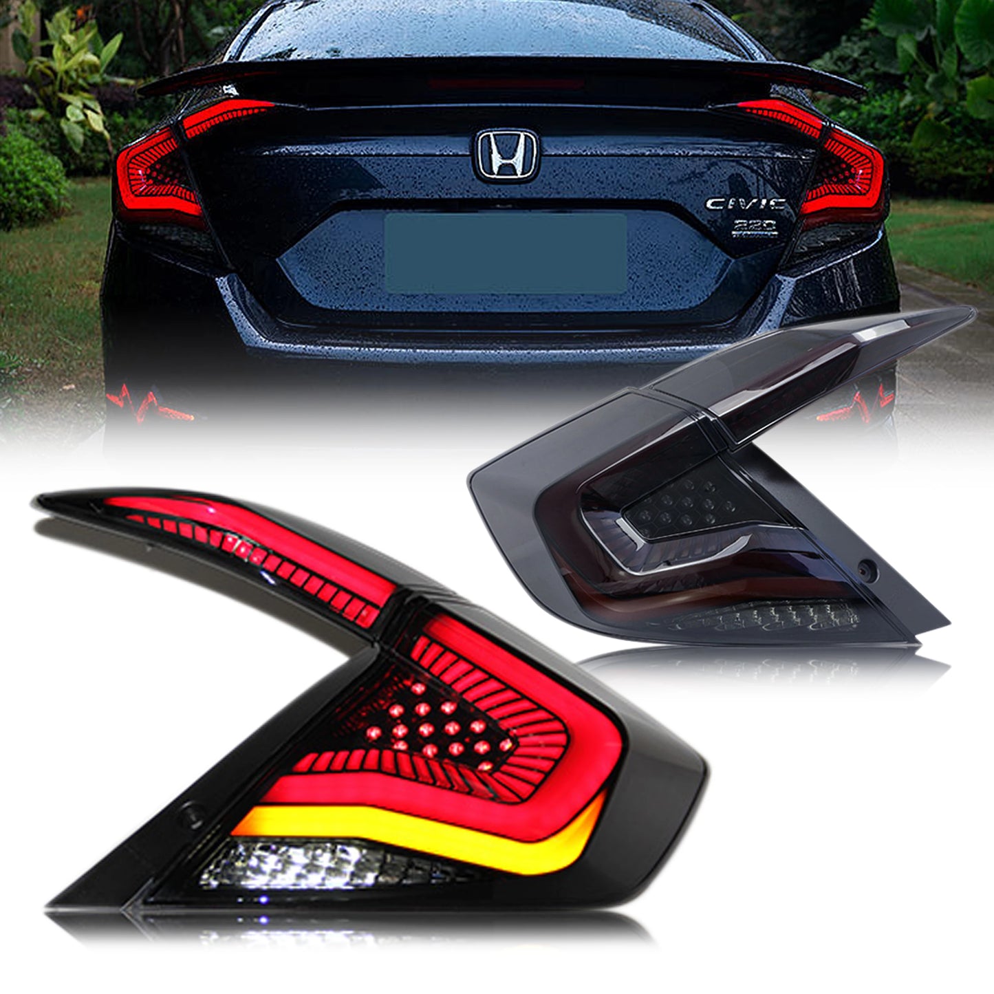 2016-2021 Honda Civic 10Th Gen LED Tail Light Assembly