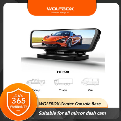 Wolfbox Center Console Base Bracket Suitable for All Mirror Dash Cams