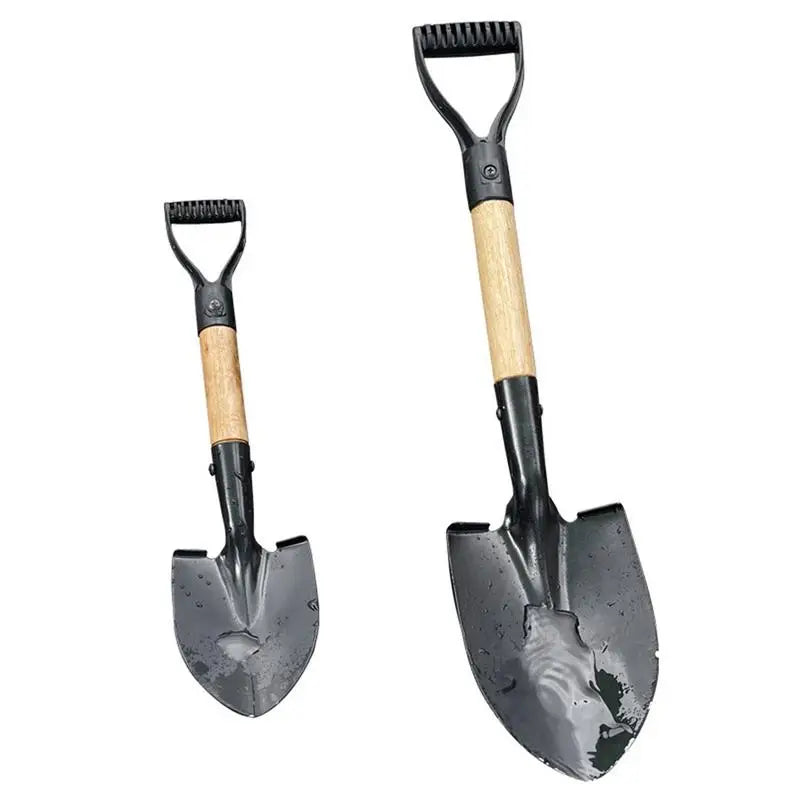 Outdoor Metal Digging Sand Shovel With Wooden Handle