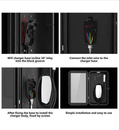 YZ EV Charging Pile Wall Tesla Charger Storage Box Outdoor And Indoor Universal EVS