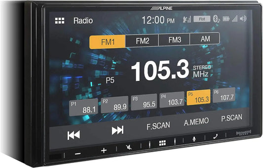 Alpine iLX-W650 2-DIN 7" Car Stereo, Apple CarPlay/Android Auto, SiriusXM Ready, AM/FM Radio & Bluetooth, PowerStack