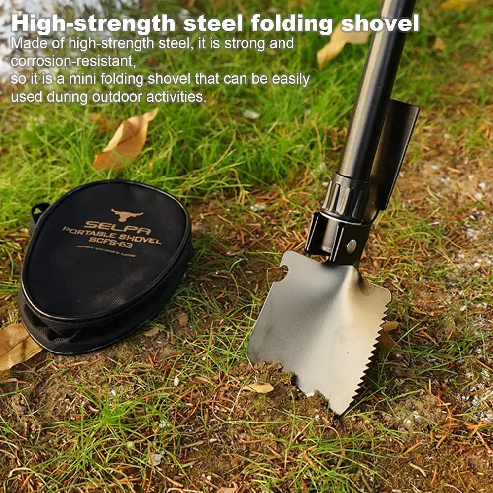 New Folding Survival Shovel With Oxford Cloth Bag