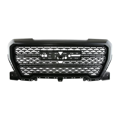 2019-2021 GMC Sierra 1500 Denali Style Mesh Front Bumper Grille Glossy Black