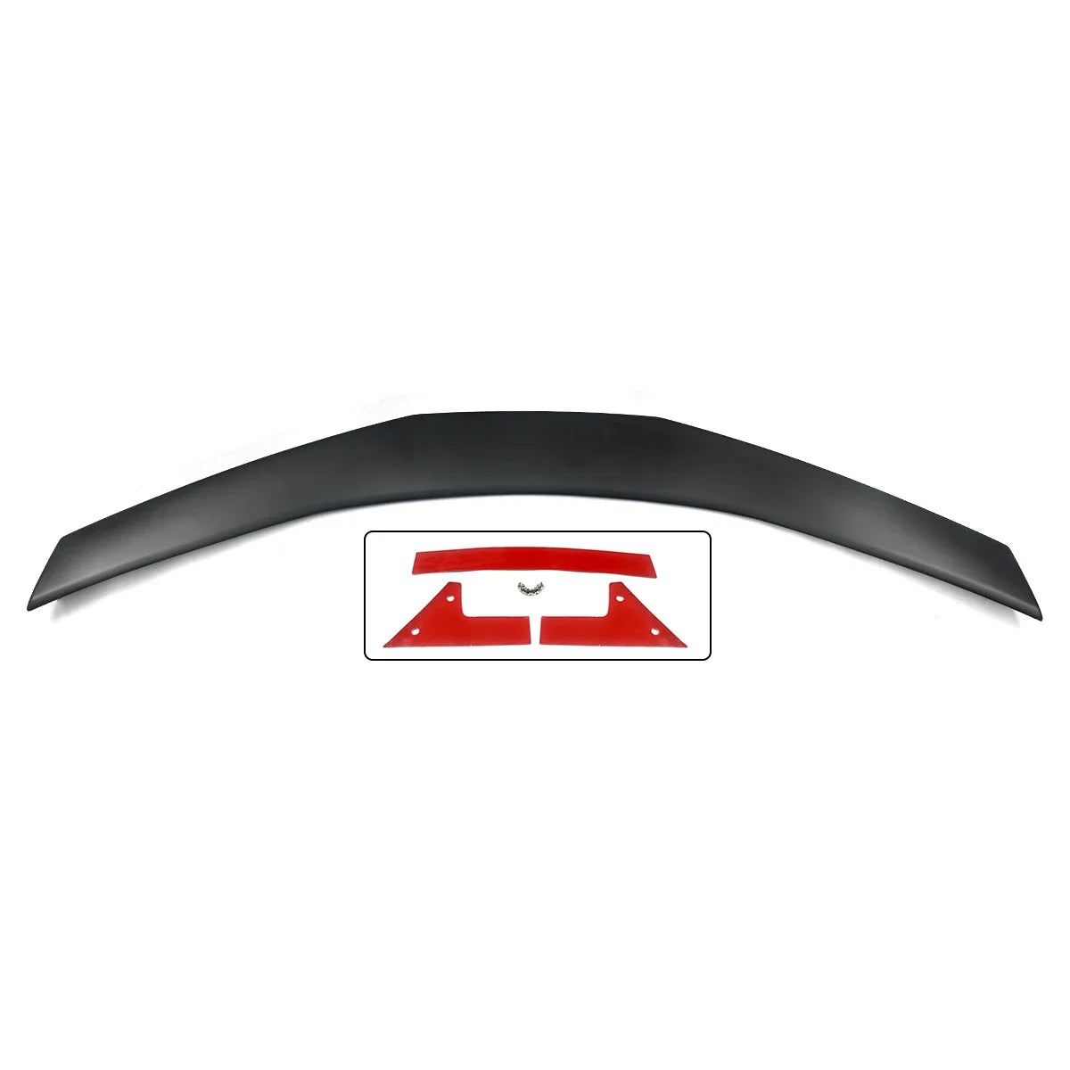 2020-2024 Chevy Corvette C8 Low Profile MATTE BLACK  Rear Lid Wing Spoiler