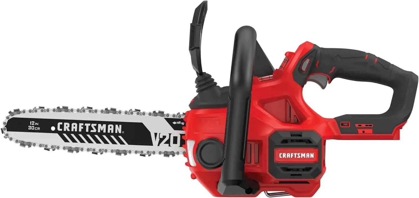 CRAFTSMAN V20 Mini Chainsaw, Cordless, 12 inch, Bare Tool Only (CMCCS620B)