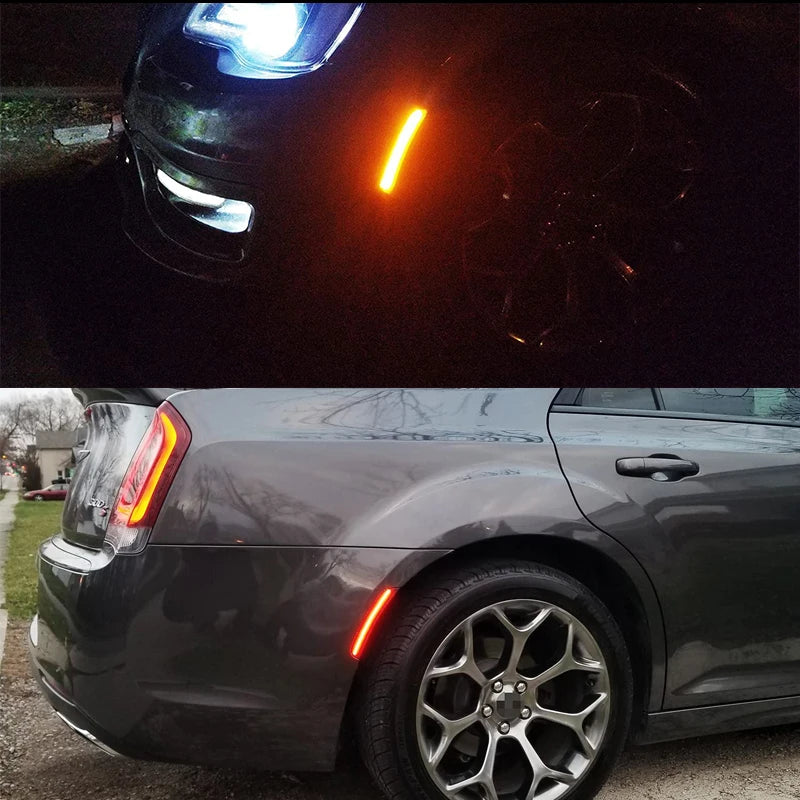 2015-2021 Chrysler 300 Parking Light Front Amber Turn Signal Lights LED