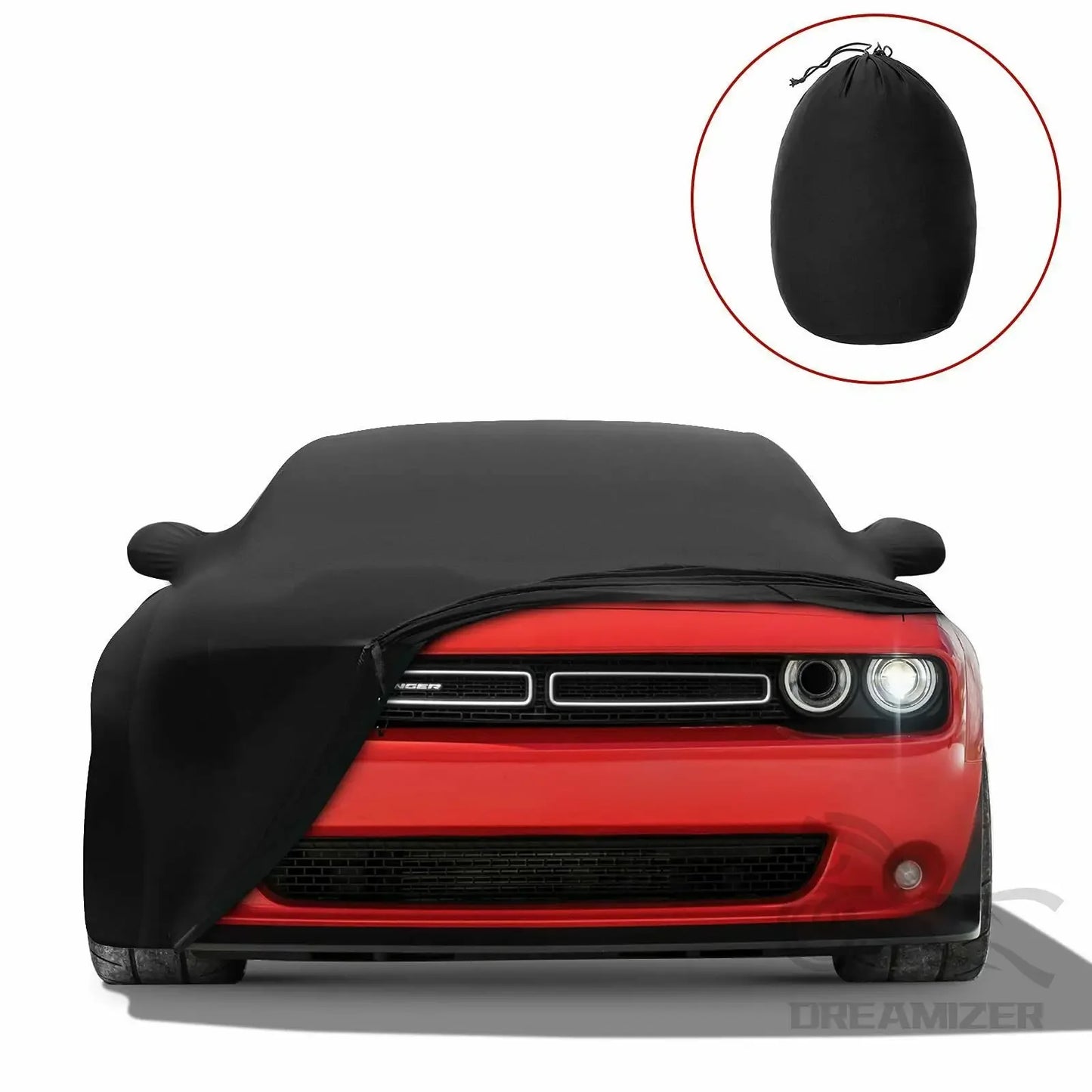 2008-2022 Dodge Challenger Car Full Cover Stretch Satin Dustproof Indoor UV Protection