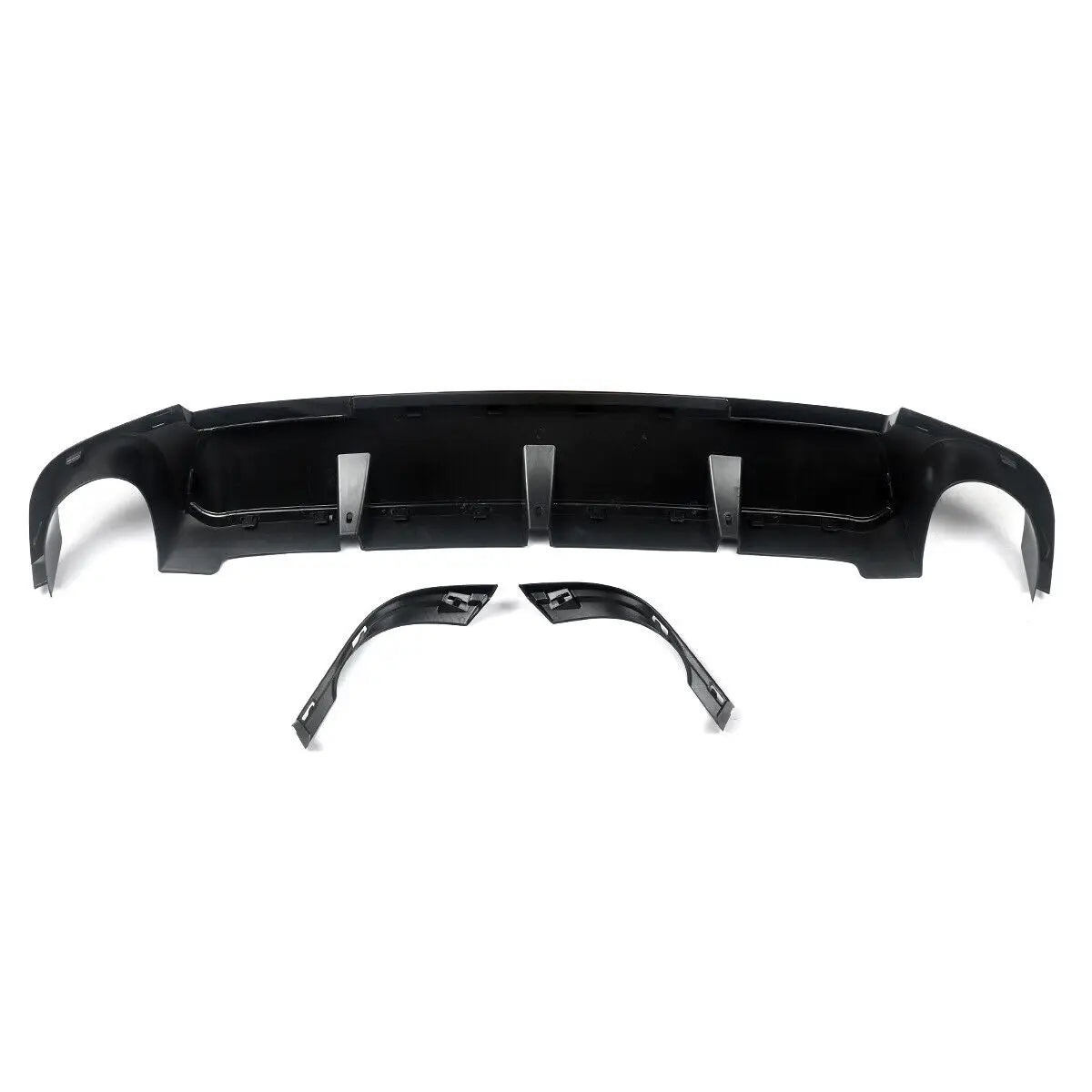 2013 2014 Mustang V6 GT V8 Glossy Black Rear Diffuser