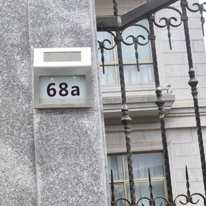 House Number Waterproof Solar LED Address Sign