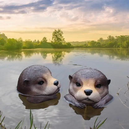 1pc Floating Weather Resistant Otter Pond Ornament