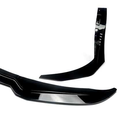 2014-2019 Corvette C7 Z06 Stage 3 Front Lip Splitter + Side Winglets Gloss Black/Carbon Fiber