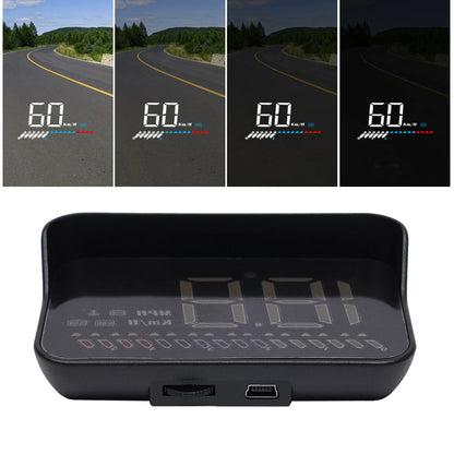 HUD OBD2+GPS Gauge Car Digital Head Up Display Speedometer Warning Alarm USB