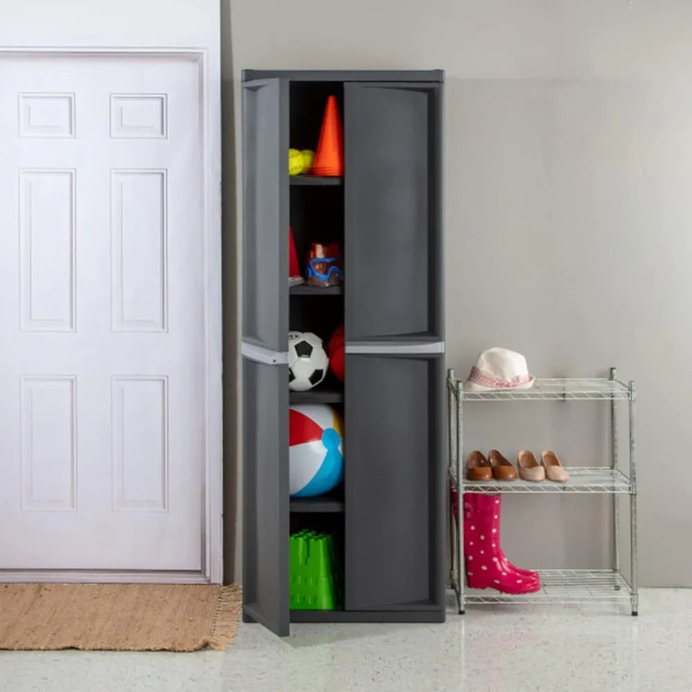 4 Shelf Plastic Storage Unit