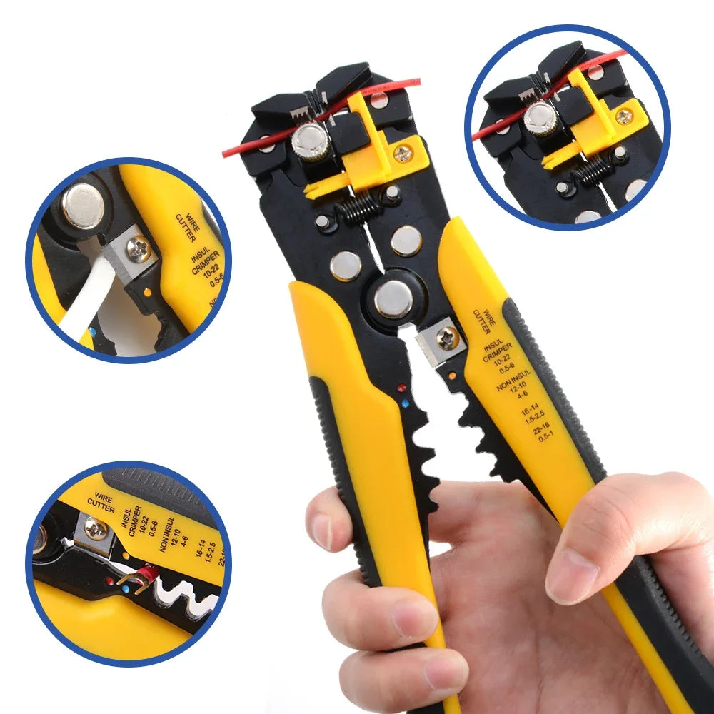 Multifunctional Stripping Crimping Pliers Adjustable Automatic Wire Stripper