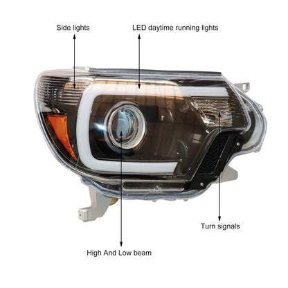 2012-2015 Toyota Tacoma LED Headlamp Headlight Assembly