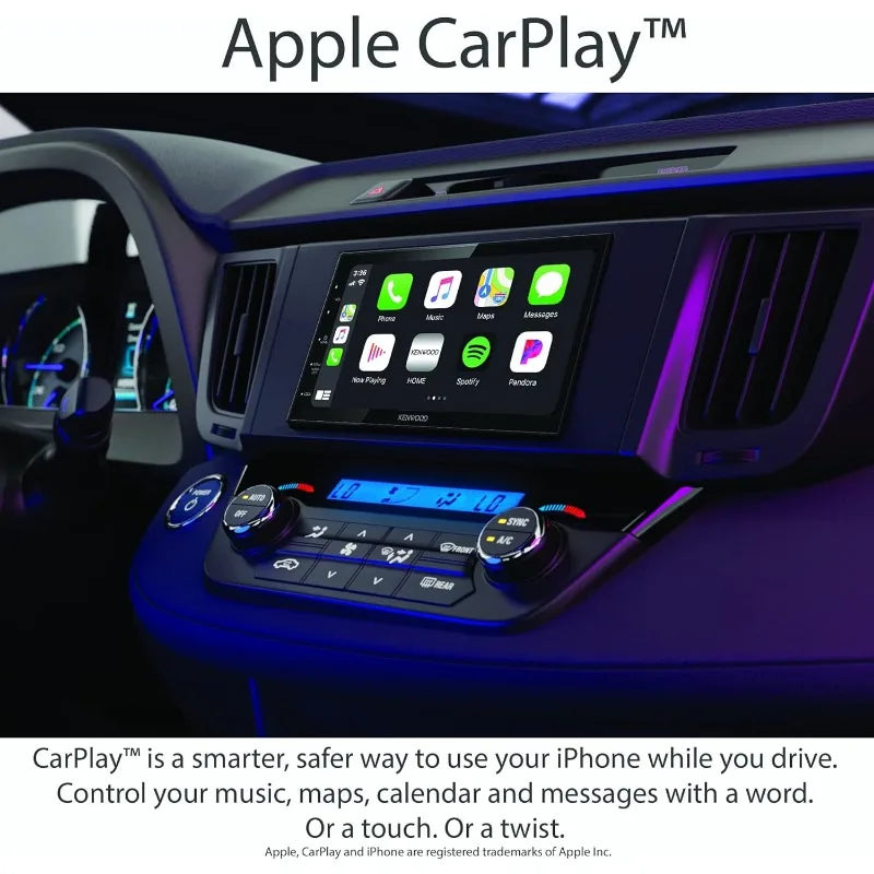 Kenwood DMX4707S 6.8" Digital Media Touchscreen Receiver w/Apple CarPlay and Android Auto