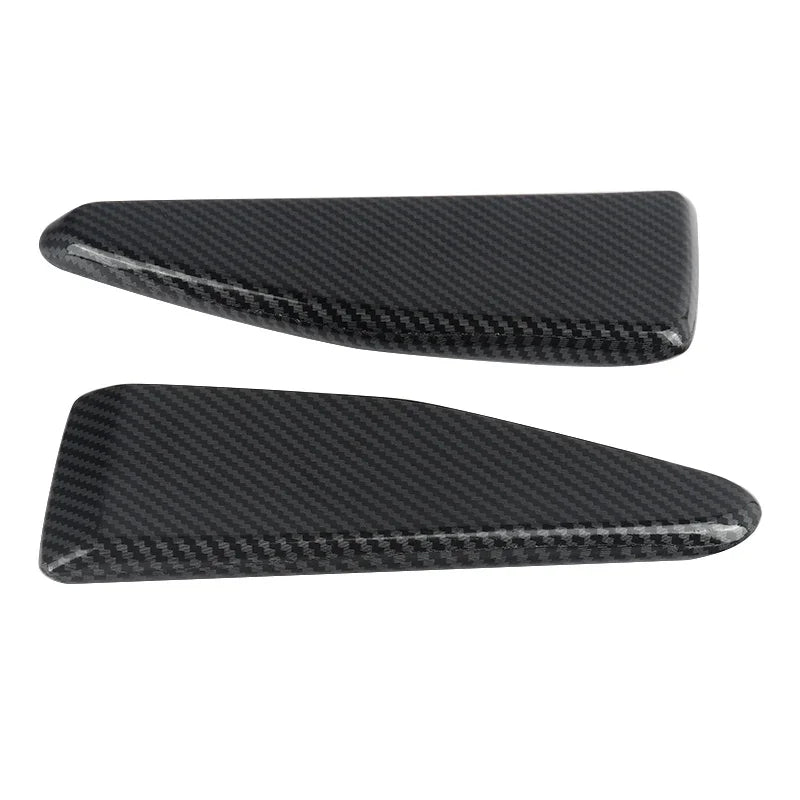 2014-2019 Chevy Corvette C7 Stage 2 Front Splitter End Caps Carbon Fiber