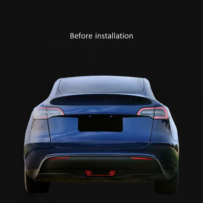 Tesla Model 3 Y 2019-2023 LED Through Trunk Modified Rear Taillight Flowing Turn Signal Dynamic DRL Auto Lamp