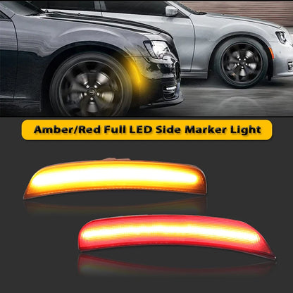 2015-2021 Chrysler 300 Parking Light Front Amber Turn Signal Lights LED