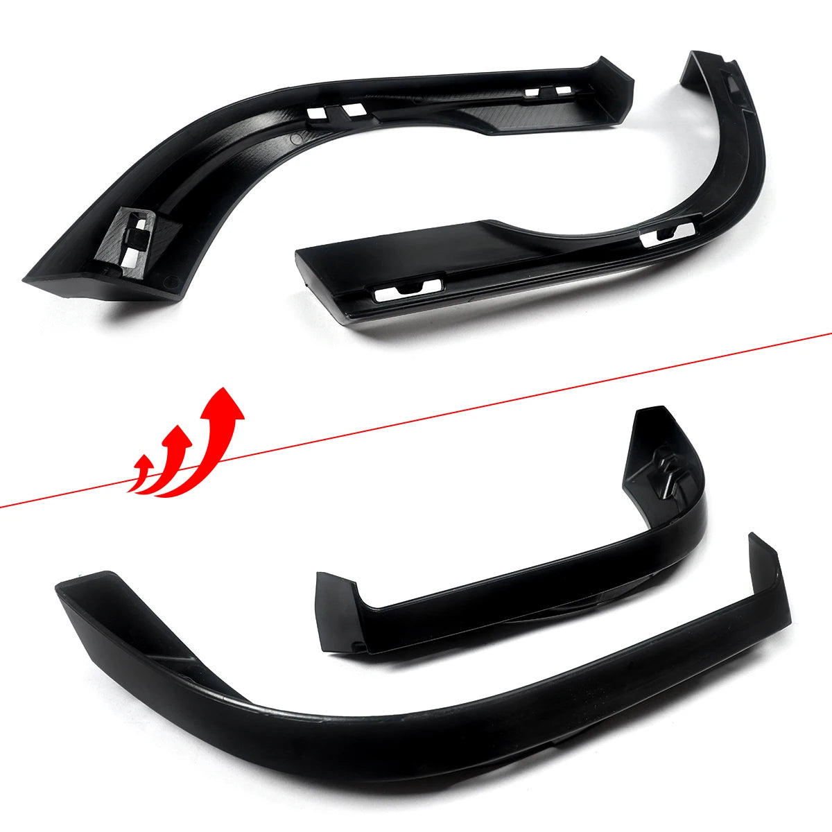 2013 2014 Mustang V6 GT V8 Glossy Black Rear Diffuser