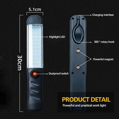 Z2 LED Waterproof 3 Mode Floodlight USB Rechargeable with Magnet Hook