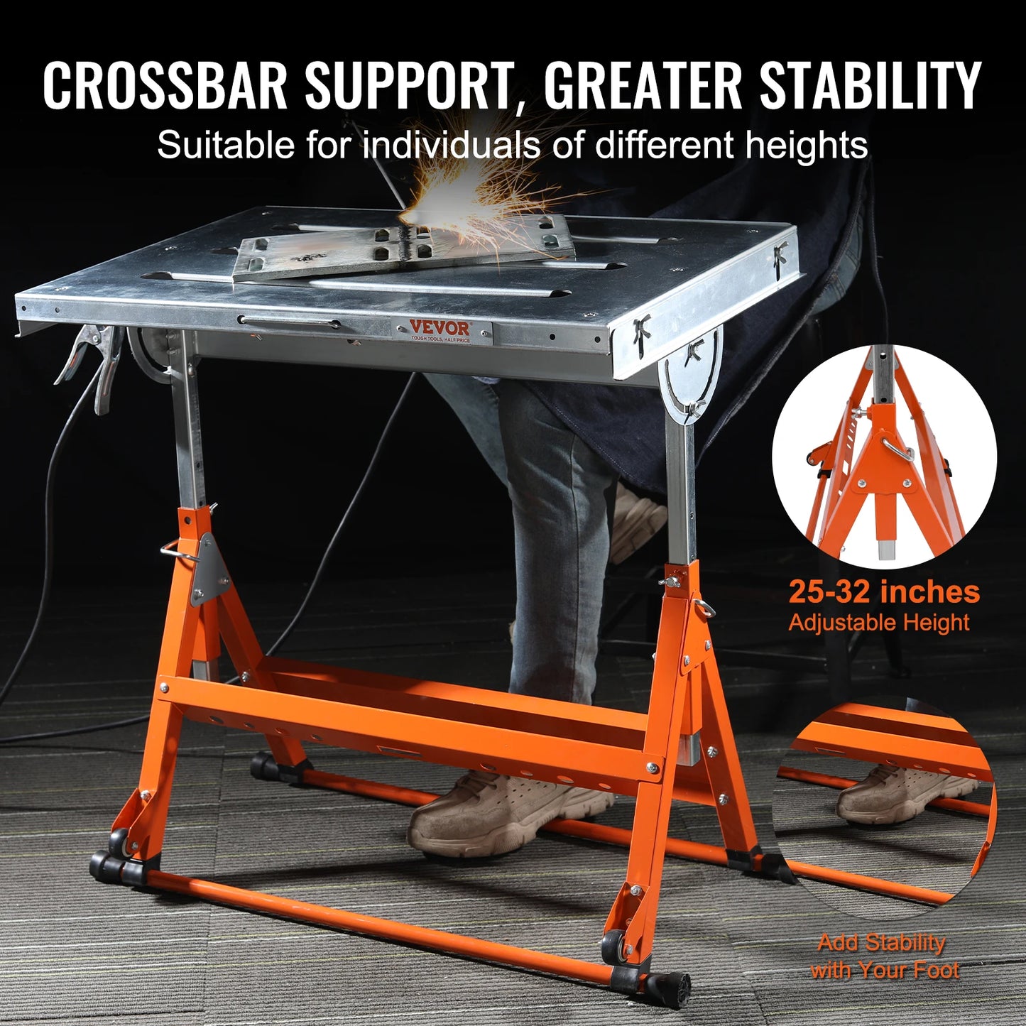 18/20/24 Inch Foldable Welding Table