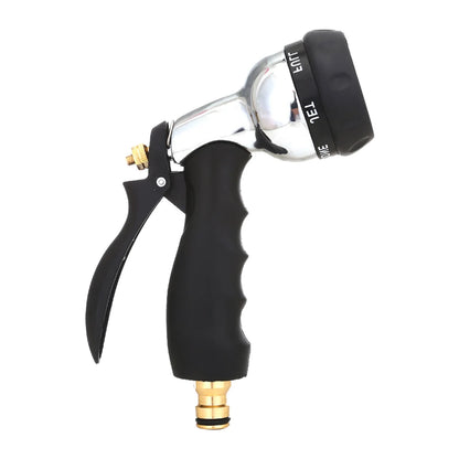 High Pressure Watering Hose Nozzle Rust Prevention with Rubber Handle