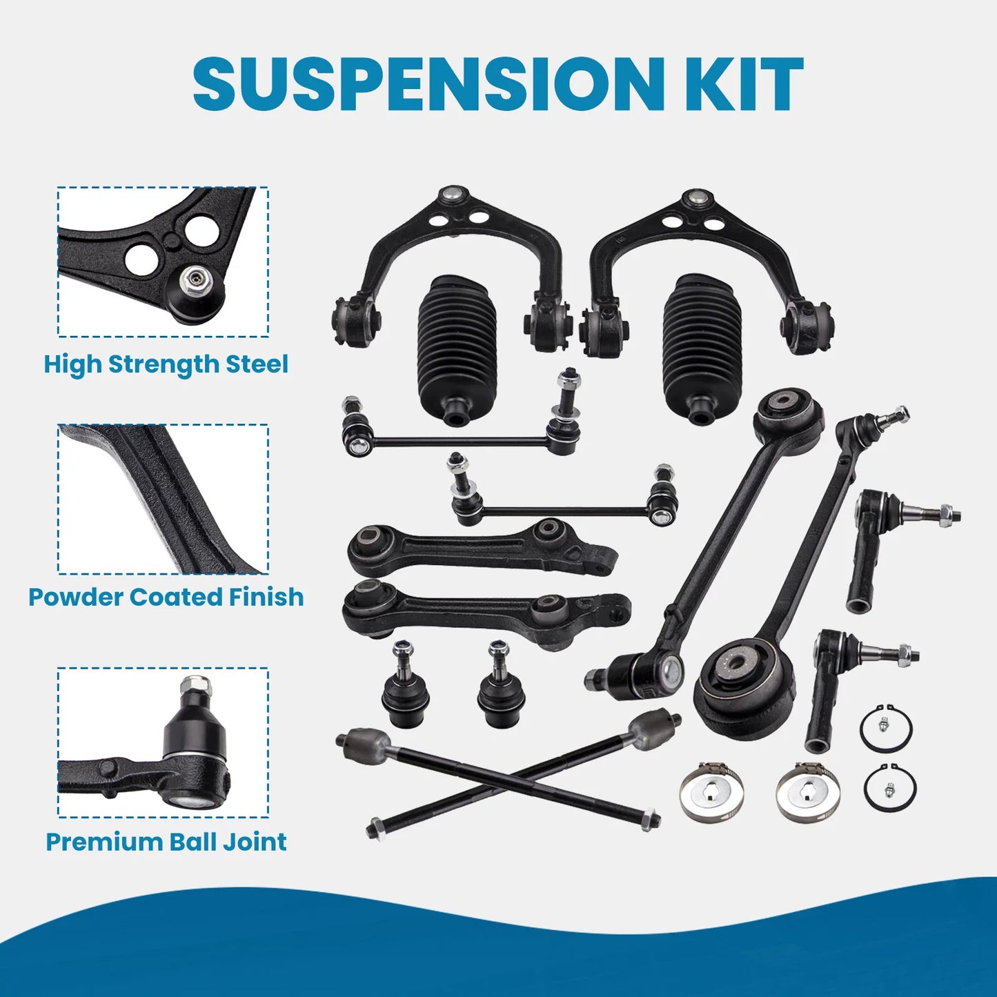 2015-2022 Dodge Challenger 16x Front Upper & Lower Control Arm